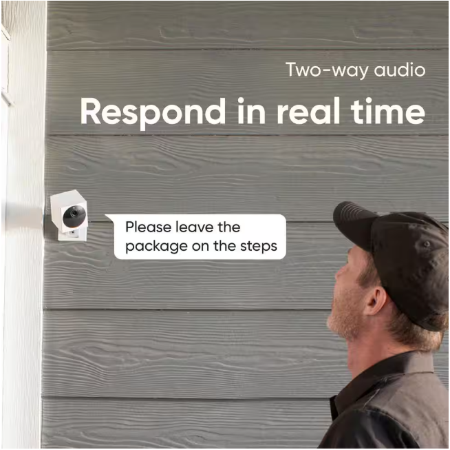 Wyze Wireless Outdoor Surveillance Home Security Camera v2, with Color Night Vision, Includes Base Station