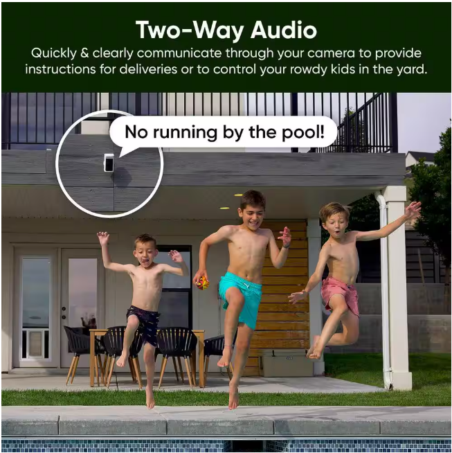 Wyze Battery Cam Pro, Wireless Indoor/Outdoor Home Security Camera, with 2k HD Color Night Vision and Built-In Spotlight