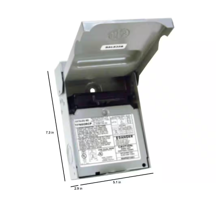 GE 60 Amp 240-Volt Non-Fuse Metallic AC Disconnect