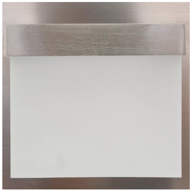 Home Decorators Collection Alberson Collection 3-Light Brushed Nickel LED Vanity Light with Frosted Acrylic Shade