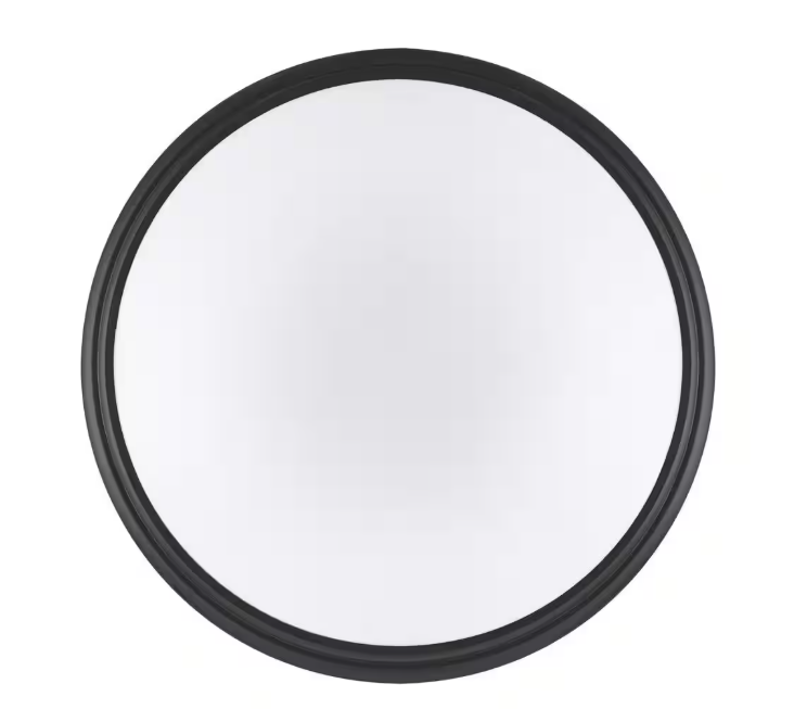 Commercial Electric 14 in. Light Matte Black and White Adjustable CCT Integrated LED Ceiling Flush Mount Fixture with Interchangeable Trim