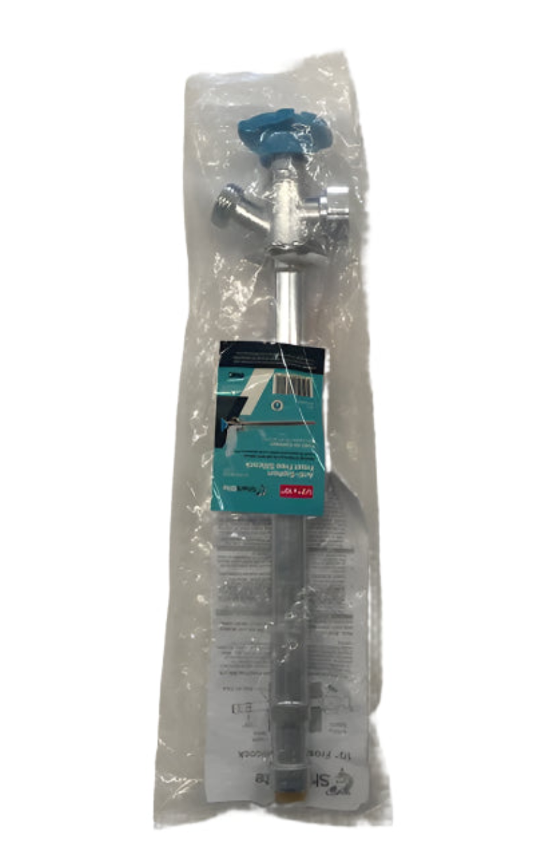 SharkBite 1/2 in. Push-to-Connect x 3/4 in. MHT x 8 in. Brass Anti-Siphon Frost Free Sillcock Valve