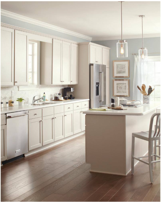Hampton Bay Mullins 6.75 in. 1-Light Brushed Nickel Mini Pendant with Clear Glass Shade