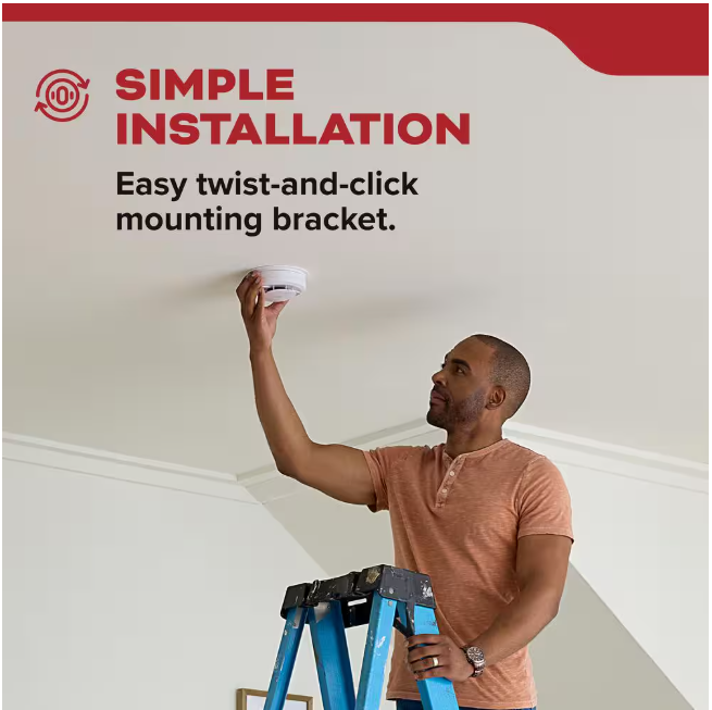 Kidde Hardwired Interconnected Smoke Detector with Photoelectric Sensor 21031482