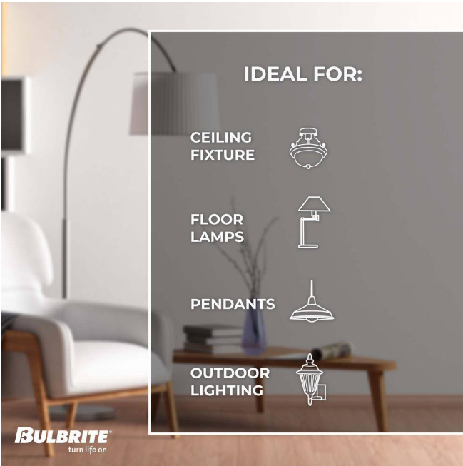 40W Equivalent Amber Light G63 Dimmable LED Grand Filament Globe Shaped Nostalgic Light Bulb