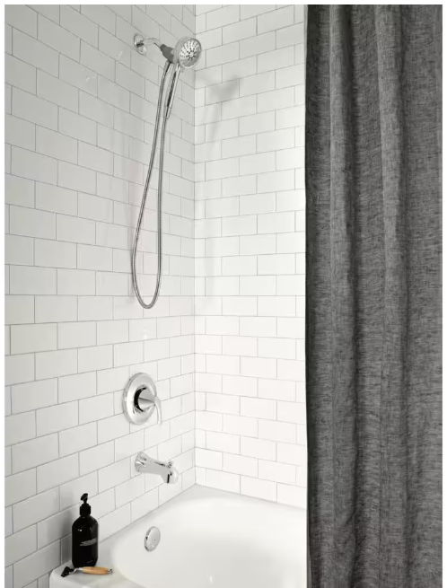 MOEN Darcy with Magnetix Single-Handle 6-Spray 3.75 in. Tub and Shower Faucet in Chrome (Valve Included)