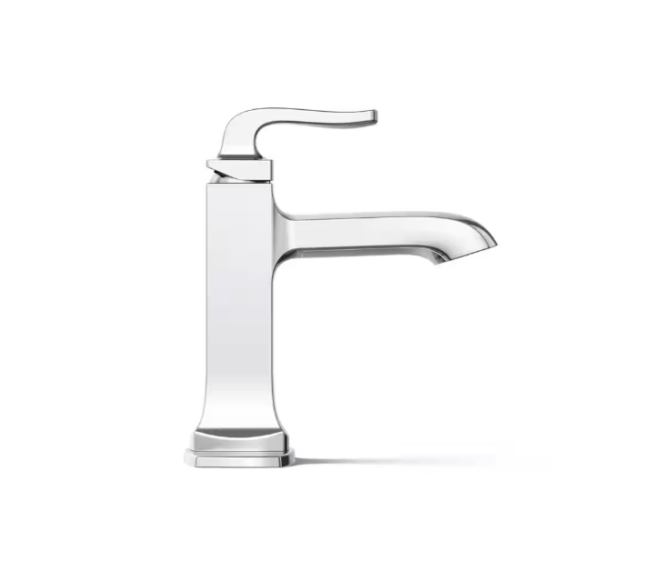 KOHLER Rubicon Single Hole Single Handle Bathroom Faucet in Polished Chrome