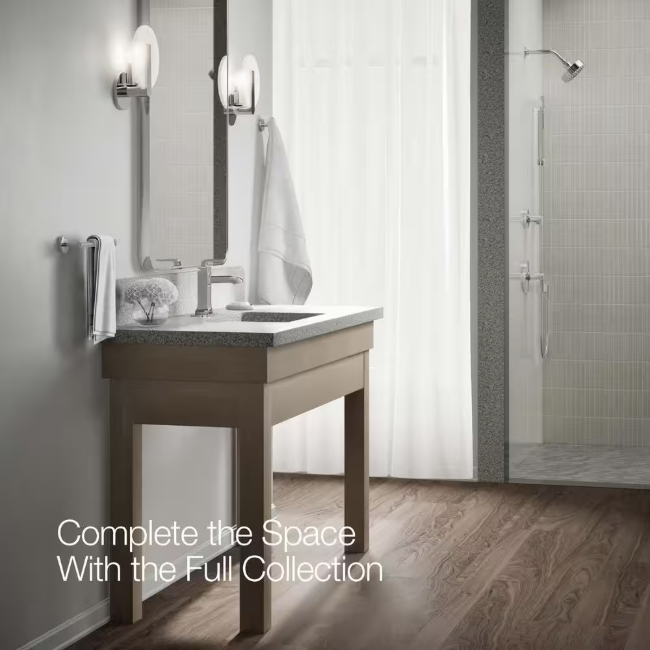 KOHLER Rubicon Single Hole Single Handle Bathroom Faucet in Polished Chrome