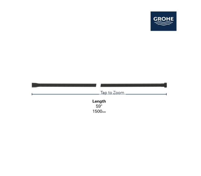 GROHE 26994GN0 Universal 59-Inch Metal Shower Hose, Brushed Cool Sunrise