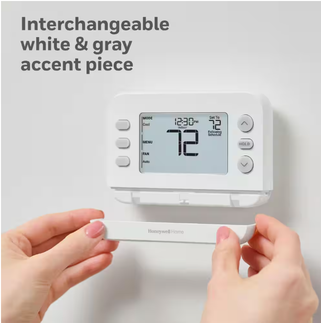 Honeywell Home X2P Programmable Thermostat, Single-Stage, 1-Heat/1-Cool, Flexible Schedule