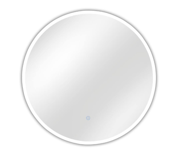 Home Decorators Collection 24 in. W x 24 in. H Round Frameless Anti-Fog Wall Mount Bathroom Vanity Mirror in Silver with Dimmable LED Light