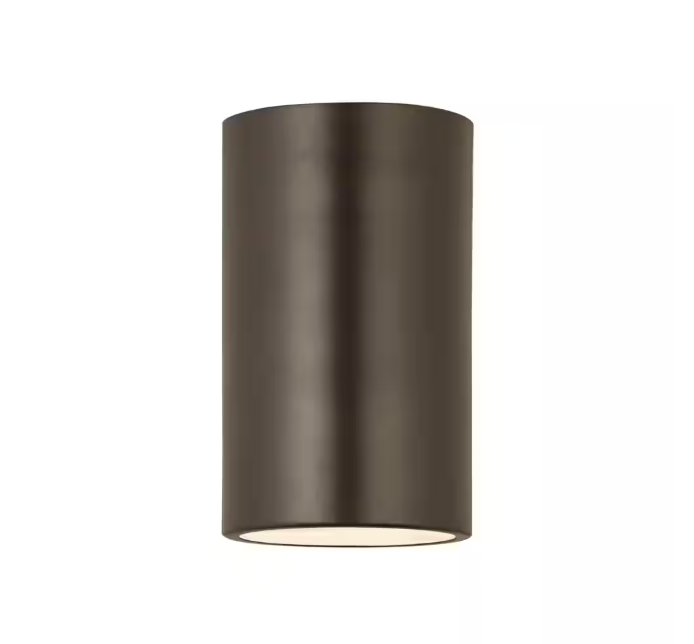 Z-Lite Harley 5 in. 1-Light Bronze Flush Mount