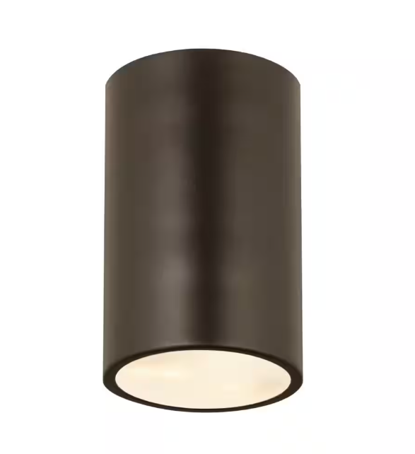 Z-Lite Harley 5 in. 1-Light Bronze Flush Mount