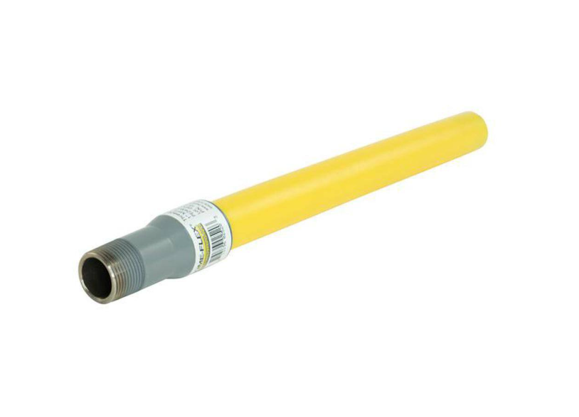 HOME-FLEX 1 in. IPS Poly DR 11 to 1 in. MIP Underground Yellow Poly Gas Transition