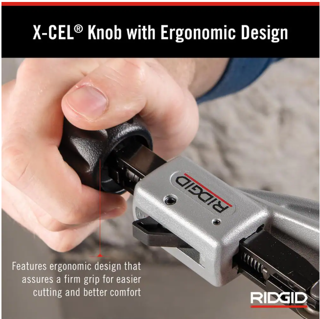 RIDGID 1/4 in. to 1-5/8 in. 151 Quick Acting Copper Pipe & Aluminum Tubing Cutter w/ Easy Change Wheel Pin + Spare Wheel