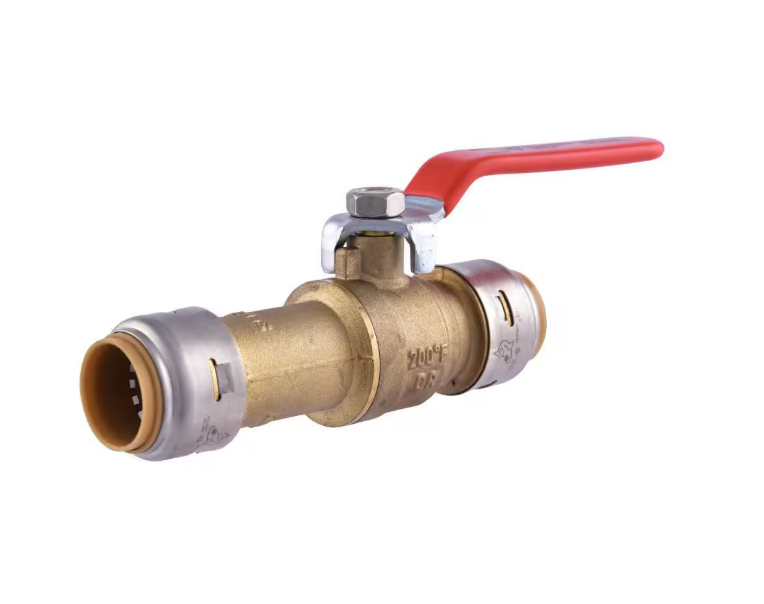 SharkBite Max 3/4 in. Brass Push-to-Connect Slip Ball Valve