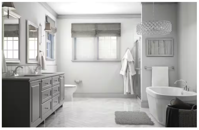 Delta Everly Wall Mount Pivot Arm Toilet Paper Holder Bath Hardware Accessory in Brushed Nickel