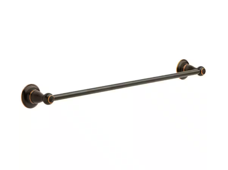 (2-Pack) Delta Porter 24 in. Wall Mount Towel Bar Bath Hardware Accessory in Oil Rubbed Bronze