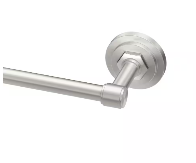 Gatco Lizzie 24 in. Wall Mounted Towel Bar in Brushed Nickel