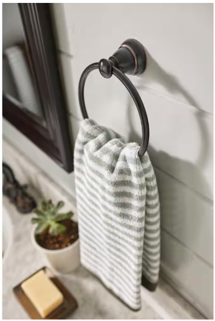 MOEN Banbury Towel Ring in Mediterranean Bronze