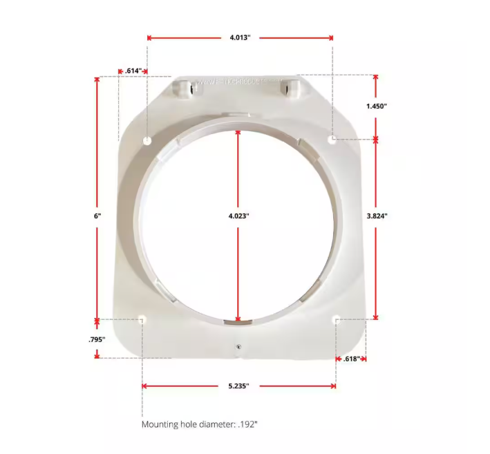 NO-PEST VENT 4 in. Low Profile Dual Door Wall Vent in Tan
