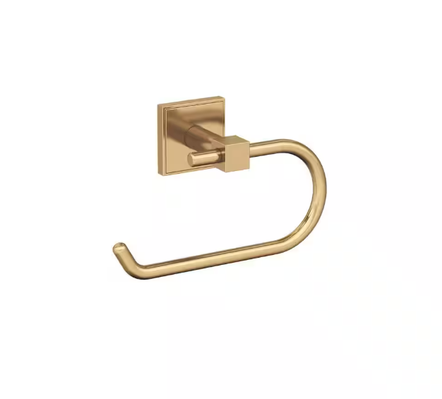 Amerock Appoint 7-1/16 in. (179 mm) L Single Post Toilet Paper Holder in Champagne Bronze