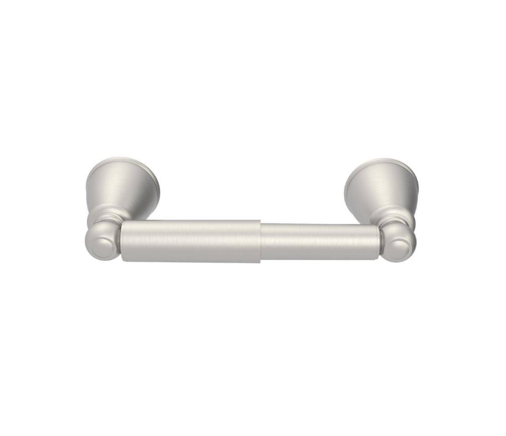 Glacier Bay Lisbon Wall Mounted Spring Double Post Toilet Paper Holder in Brushed Nickel Finish