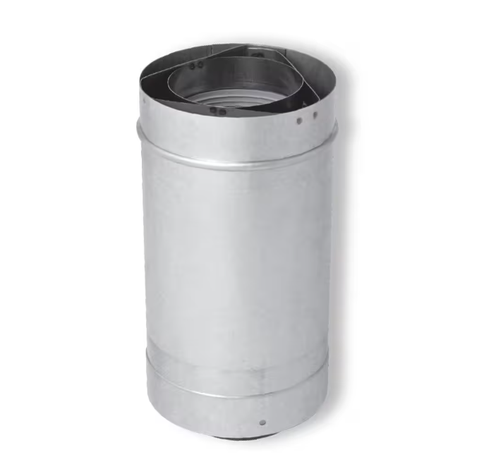 Rheem 12 in. Vent Length 3 x 5 in. Stainless Steel Concentric Vent for Indoor Tankless Gas Water Heaters
