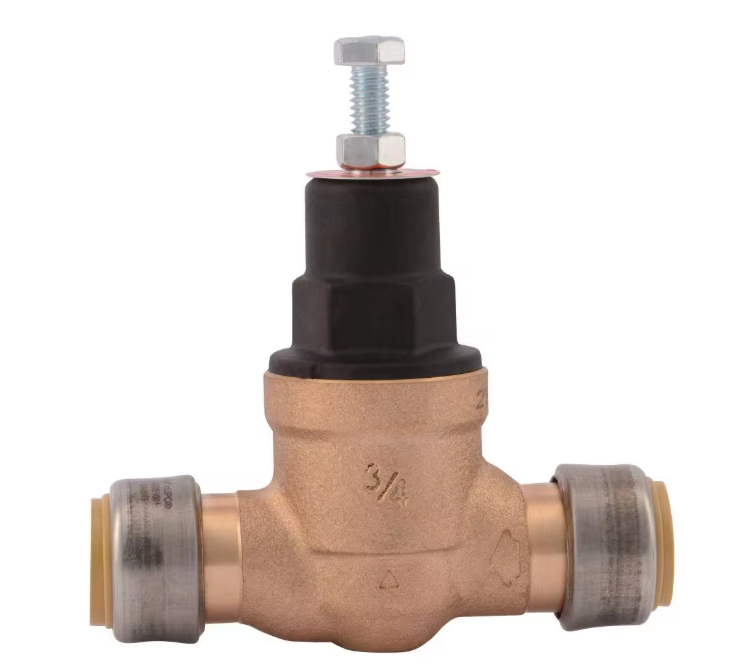 SharkBite 3/4 in. Push-to-Connect Bronze EB-45 Direct Pressure Regulator Valve