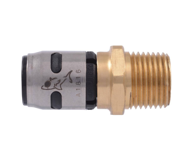 SharkBite 1/2 in. Push-to-Connect EVOPEX x MIP Brass Adapter Fitting (6-Pack)
