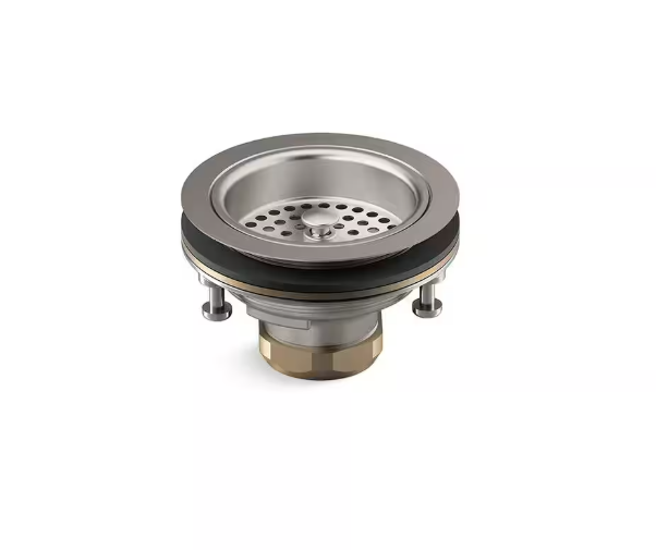 KOHLER Duostrainer 4-1/2 in. Sink Strainer in Vibrant Stainless