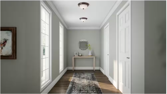 13 in. 2-Light Oil Rubbed Bronze Flush Mount