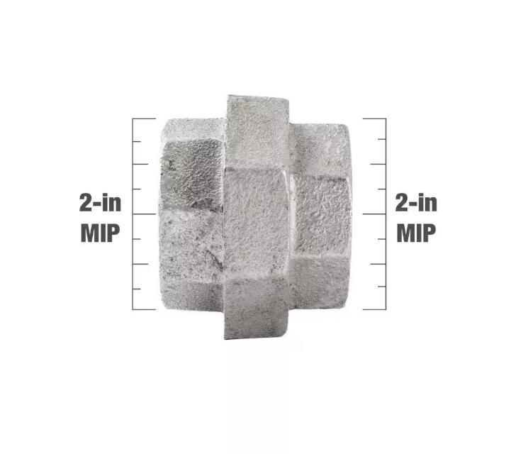 Southland 2 in. Galvanized Malleable Iron FPT x FPT Union Fitting