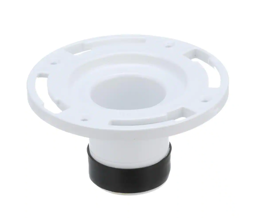 Oatey 3 in. PVC Twist-N-Set Open Toilet Flange
