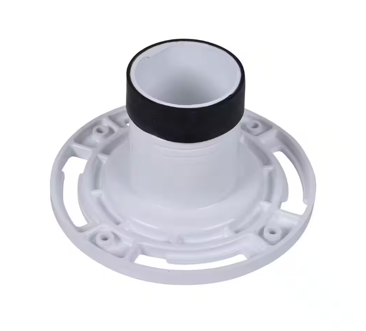 Oatey 3 in. PVC Twist-N-Set Open Toilet Flange