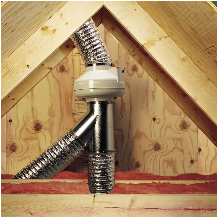 Deflect-o 8 in. x 25 ft. Non-Insulated Flexible Aluminum Duct with Scrim