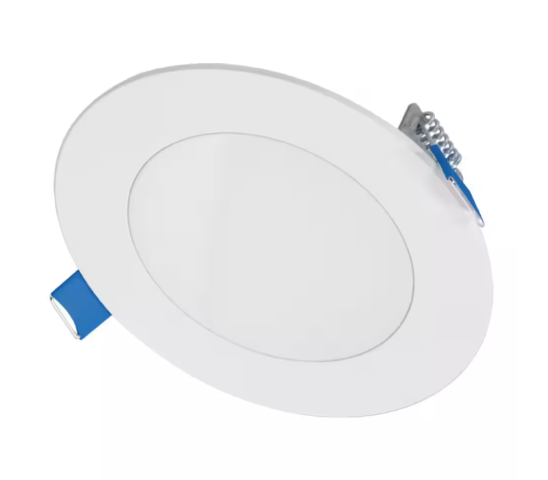HALO HLBSL4 4 in. Adjustable CCT Canless IC Rated Dimmable Indoor Integrated LED Recessed Light Kit (4-Pack)
