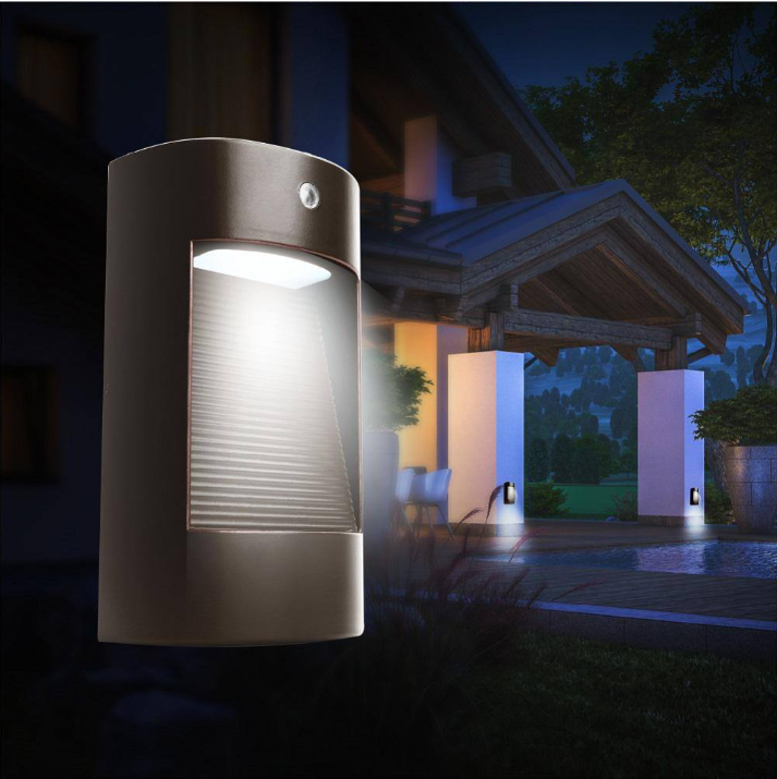 Commercial Electric 25-Watt Equivalent Integrated LED Bronze Dusk to Dawn Photocell Sensor Security Down Light Outdoor Wall Pack Light 5000K