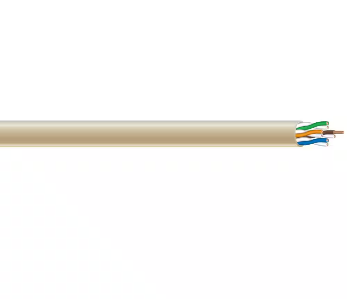 Southwire 300 ft. Tan 24/4 Solid CU CAT5e CMR-CMX Indoor/Outdoor Data Cable