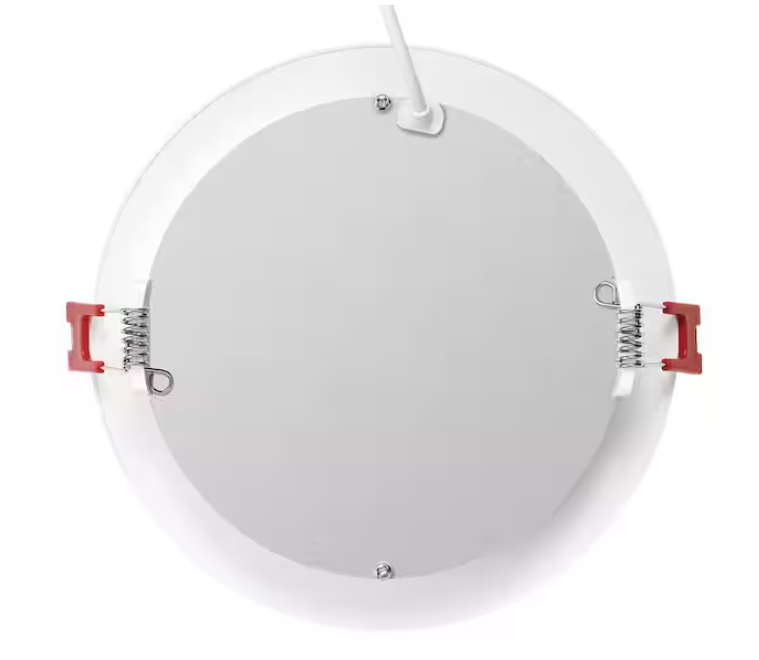 Commercial Electric Pro Value Series LED 6 in Round Adj Color Temp Canless Recessed Light for Kitchen Bath Living rooms, Wht 12-Pk