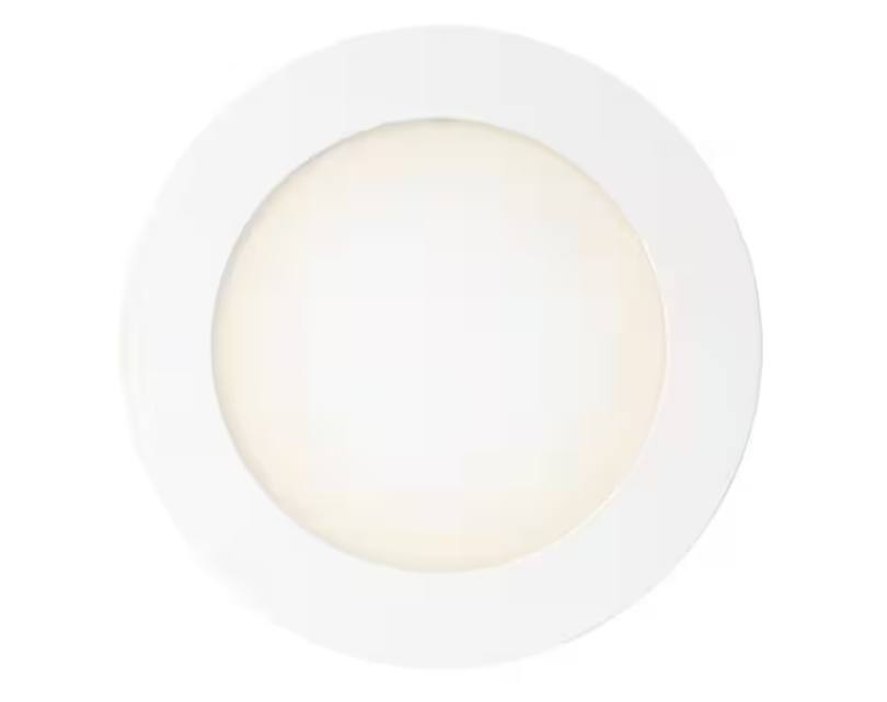 Commercial Electric Pro Value Series LED 6 in Round Adj Color Temp Canless Recessed Light for Kitchen Bath Living rooms, Wht 12-Pk
