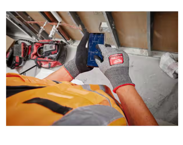 Milwaukee Medium High Dexterity Cut 5 Resistant Nitrile Dipped Outdoor and Work Gloves
