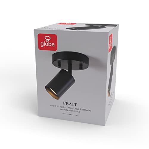 Globe Electric 57498 Pratt 1-Light Track Lighting Spotlight, Matte Black