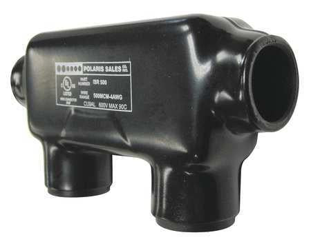 Polaris 500 MCM - 4 AWG Bagged Insulated in-Line Splice Black