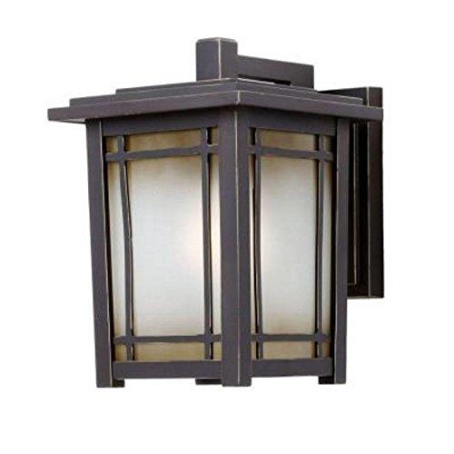 Port Oxford 13.12 in. 1-Light Oil Rubbed Chestnut Outdoor Wall Lantern Sconce