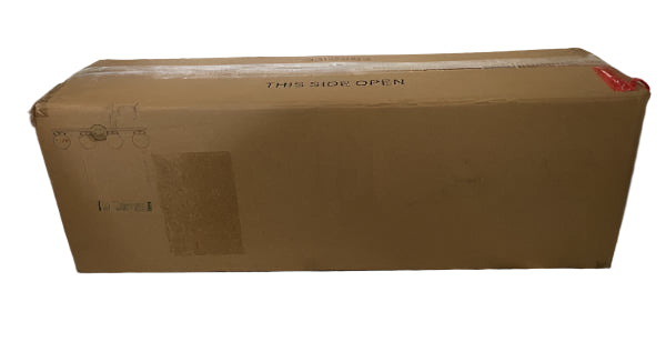 Uolfin Farmhouse Gold Bathroom Vanity Light, 28 in. 4-Light Wall Sconce Light with Clear Glass Shades