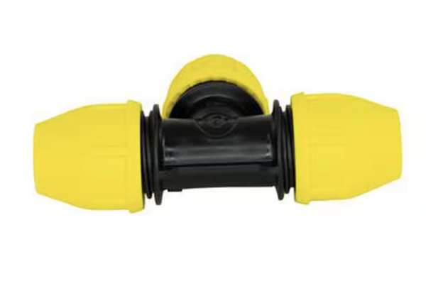 HOME-FLEX 1/2 in. IPS DR 9.3 Underground Yellow Poly Gas Pipe Tee