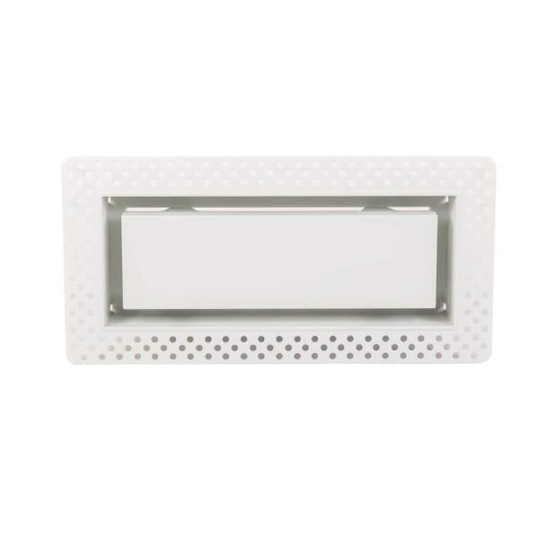 Aria Lite 10 in. X 6 in. White Flush Mount Wall or Ceiling Vent