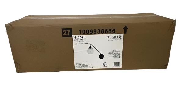 Oseman 6.125 in. 1-Light Matte Black Wall Sconce