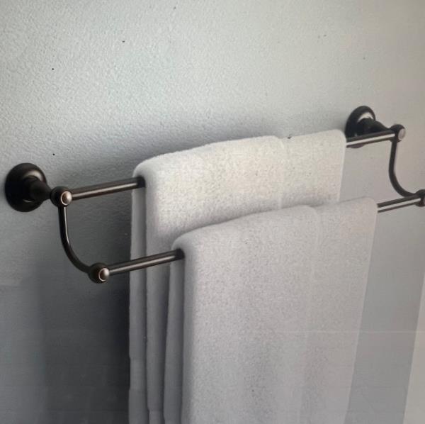 Delta Porter 24 in. Double Towel Bar in Oil Rubbed Bronze